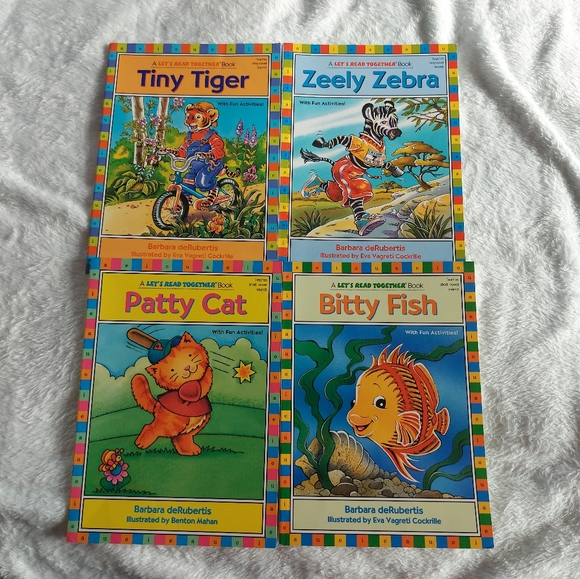 **3 Listings $20** Tiny Tiger, Zeely Zebra, Patty Cat and Bitty Fish - Picture 1 of 1